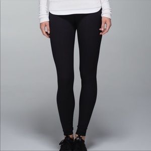 Lululemon Black Wunder Under Full-On Luxtreme